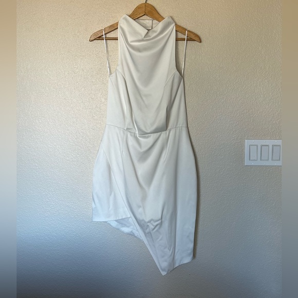 Elliat | Ivory Camo Blouson Halter Dress - Picture 6 of 15